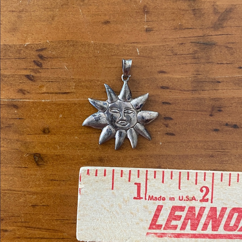 Silver 925 sun charm sunshine sterling silver - Picture 8 of 9